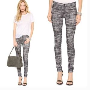 J Brand Grey Black Static Fog Super Skinny Jeans